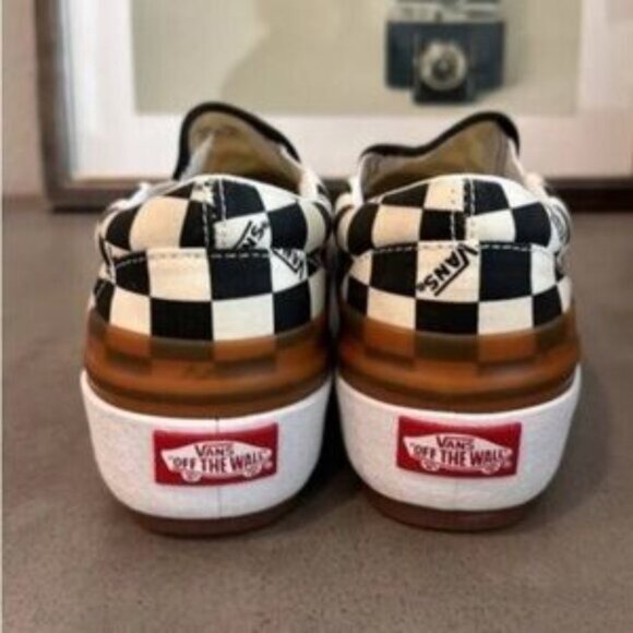 VANS Era Stacked Checkerboard Slip On Canvas Shoes - Picture 7 of 7